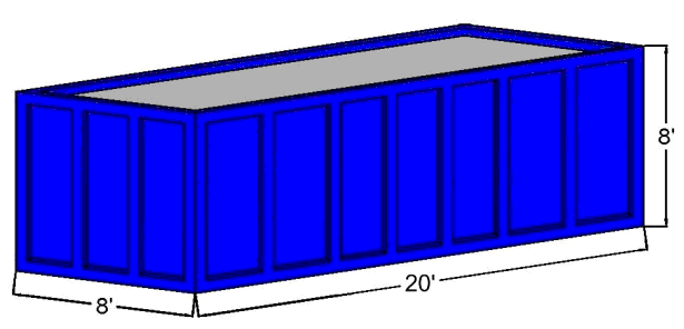 40 Cubic Yard Open Top Container
