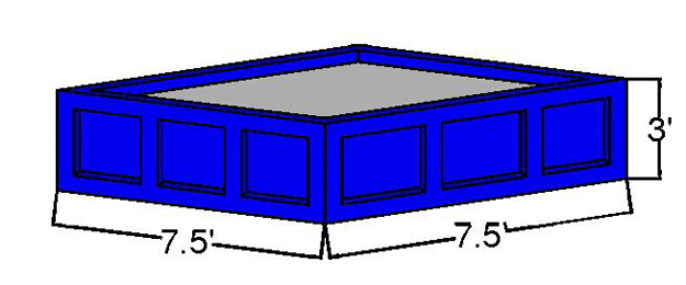 6 Cubic Yard Open Top Container